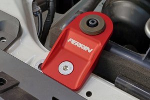 Subaru Impreza Radiator Bracket Set - Perrin Performance - Upper - Red - `08-`11